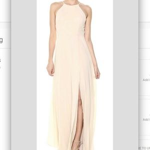 NWT Jenny Yoo Kayla A-line Halter Chiffon Gown